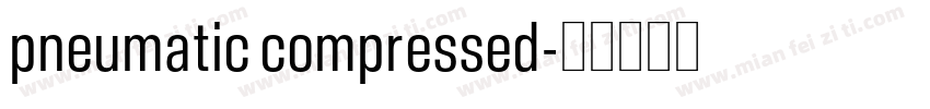pneumatic compressed字体转换